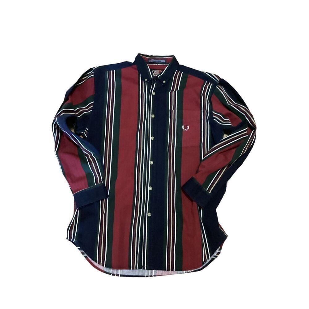 Vintage Striped Button Down Men’s Shirt XL